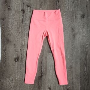 Fabletics Powerhold High Waisted 7/8 legging in bright pink, size small